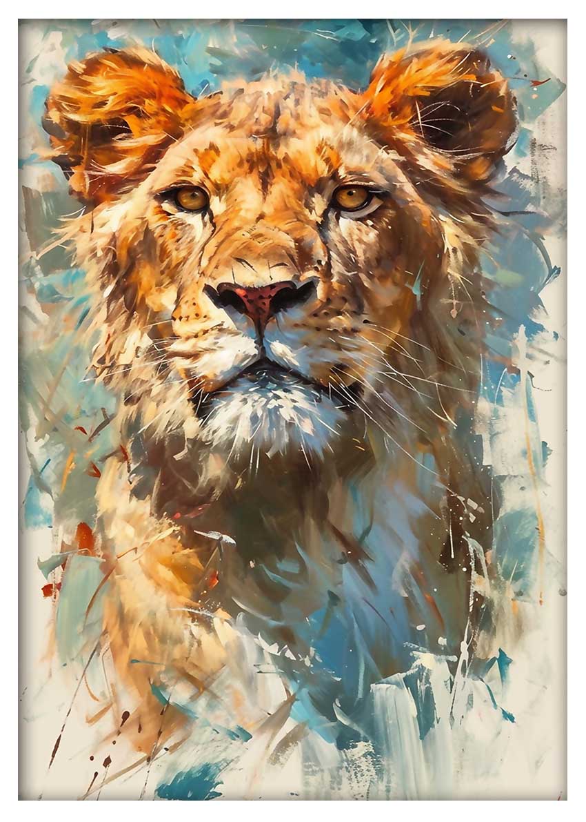 T888 Lion Canvas Art Prints, T-Shirts, Posters, and Mugs, Cushion Cover