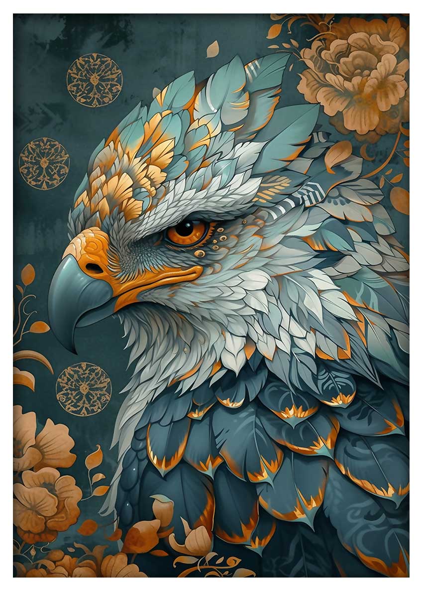 T904 Bird of Prey Canvas Art Prints, T-Shirts, Posters, and Mugs, Cushion Cover