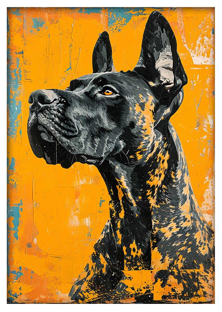 T979 Dog Canvas Art Prints, T-Shirts, Posters, and Mugs, Cushion Cover