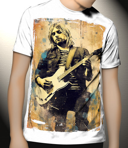 P302 Kurt Cobain Canvas Art Prints, T-Shirts, Posters, and Mugs, Cushion Cover Expressive Collection