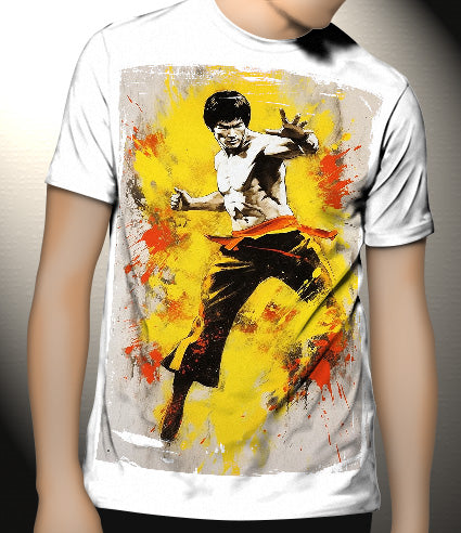 P314 Bruce LEE Canvas Art Prints, T-Shirts, Posters, and Mugs, Cushion Cover Expressive Collection