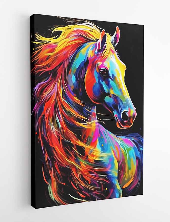 T339 Horse Canvas Art Prints, T-Shirts, Posters, and Mugs, Cushion Cover Expressive Collection