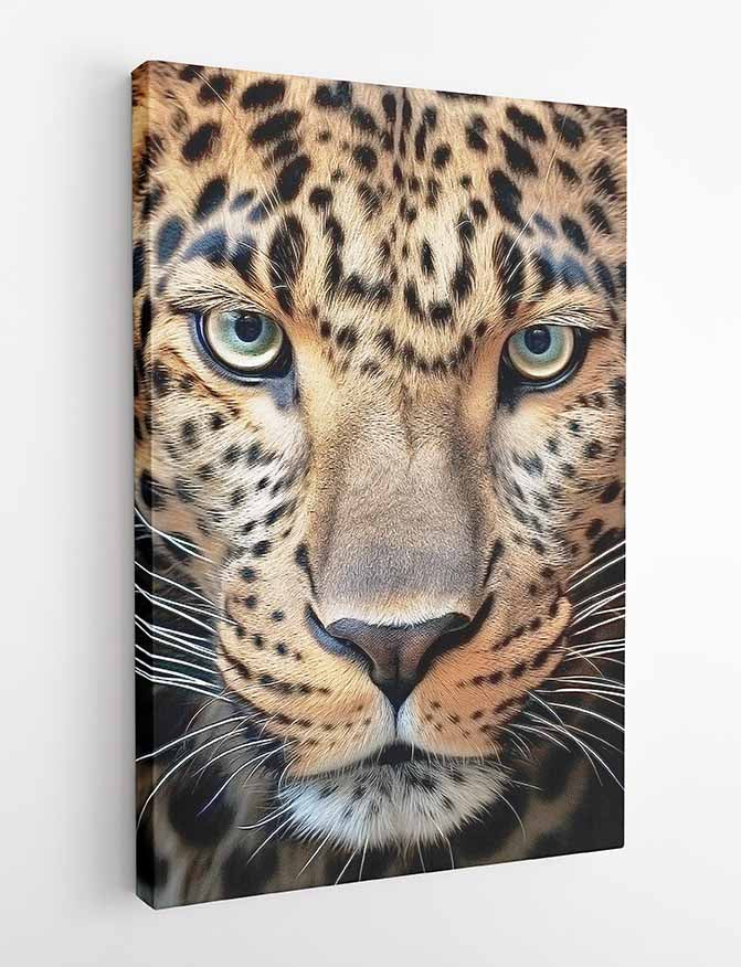 T355 Leopard Canvas Art Prints, T-Shirts, Posters, and Mugs, Cushion Cover Expressive Collection