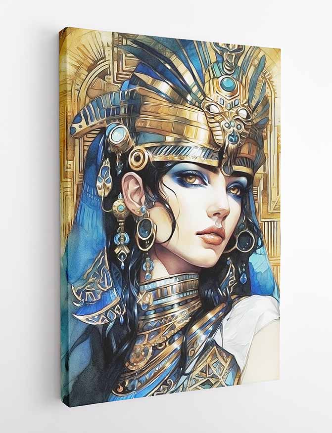 T356 Egypt Woman Canvas Art Prints, T-Shirts, Posters, and Mugs, Cushion Cover Expressive Collection