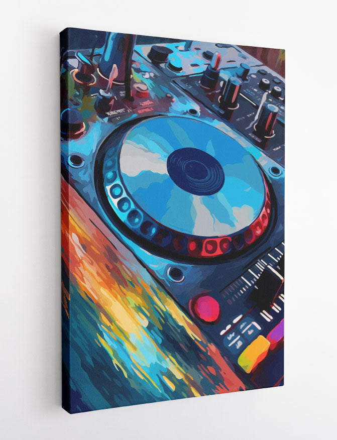 T381 DJ Mixer Canvas Art Prints, T-Shirts, Posters, and Mugs, Cushion Cover Expressive Collection