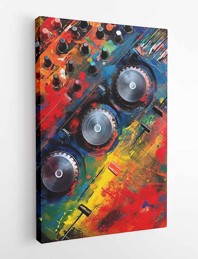 T382 DJ Mixer Canvas Art Prints, T-Shirts, Posters, and Mugs, Cushion Cover Expressive Collection