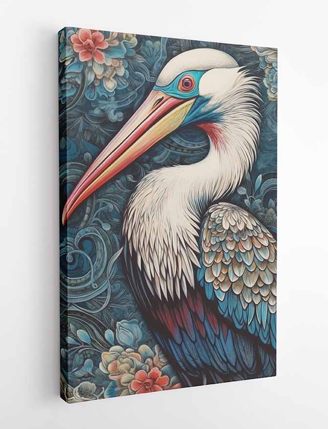 T387 Pelican Canvas Art Prints, T-Shirts, Posters, and Mugs, Cushion Cover Expressive Collection