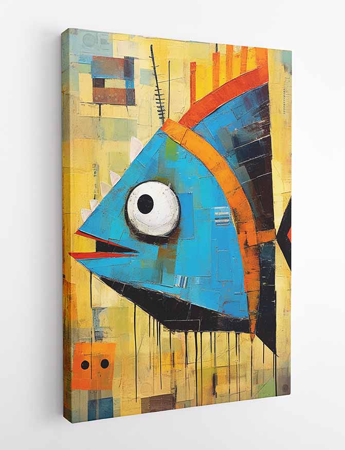 T392 FISH Canvas Art Prints, T-Shirts, Posters, and Mugs, Cushion Cover Expressive Collection