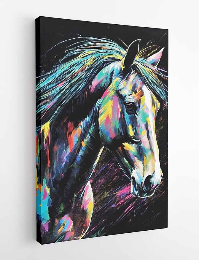 T397 Horse Canvas Art Prints, T-Shirts, Posters, and Mugs, Cushion Cover Expressive Collection