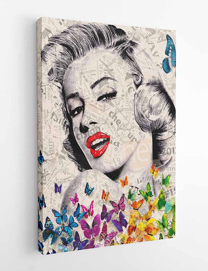 P83 Marilyn Monroe Canvas Art Prints, T-Shirts, Posters, and Mugs, Cushion Cover Expressive Collection