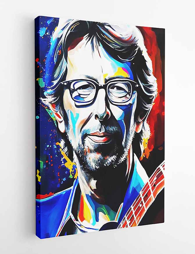 P136 Eric Clapton Canvas Art Prints, T-Shirts, Posters, and Mugs, Cushion Cover Expressive Collection