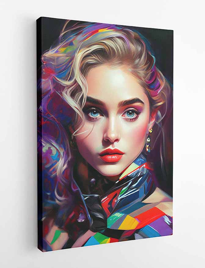 P156 AI Artistry Madonna Printed Designs on Canvas, Poster, Mugs, Cushion Covers, and T-Shirts