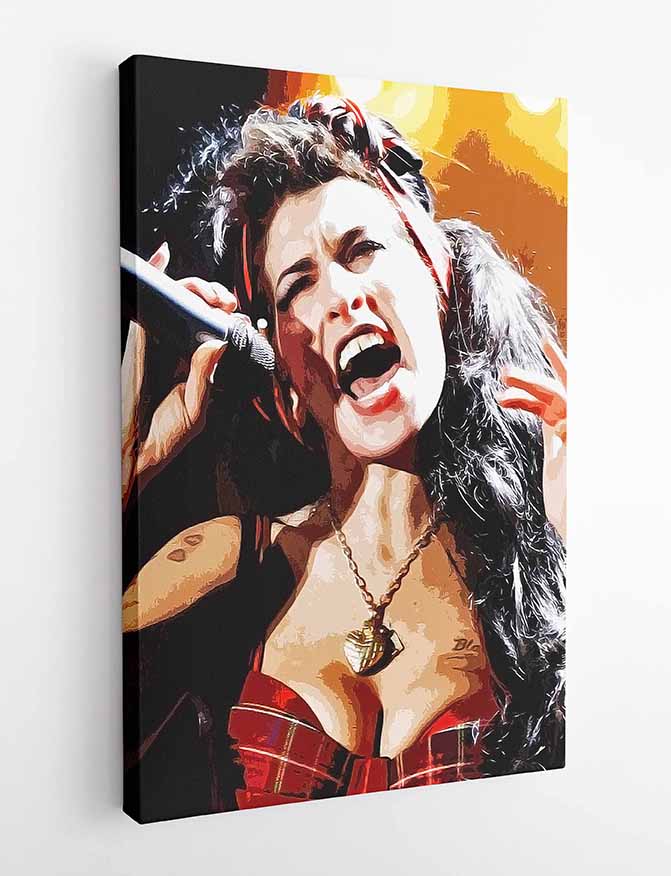 P112 Amy Winehouse Canvas Art Prints, T-Shirts, Posters, and Mugs, Cushion Cover Expressive Collection