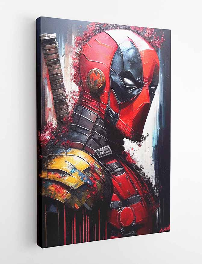 P170 Deadpool  AI Artistry Printed Designs on Canvas, Poster, Mugs, Cushion Covers, and T-Shirts