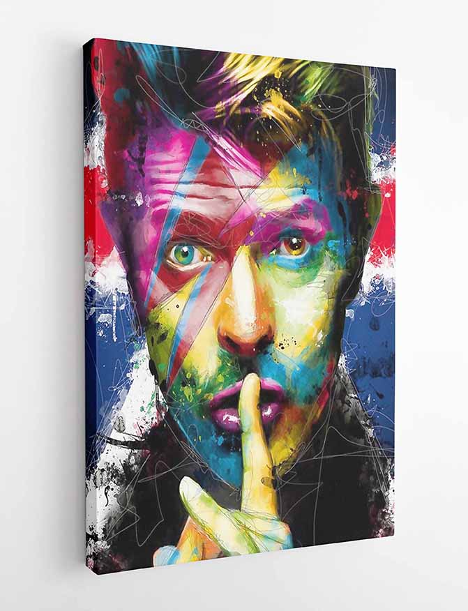 P121 David Bowie Canvas Art Prints, T-Shirts, Posters, and Mugs, Cushion Cover Expressive Collection