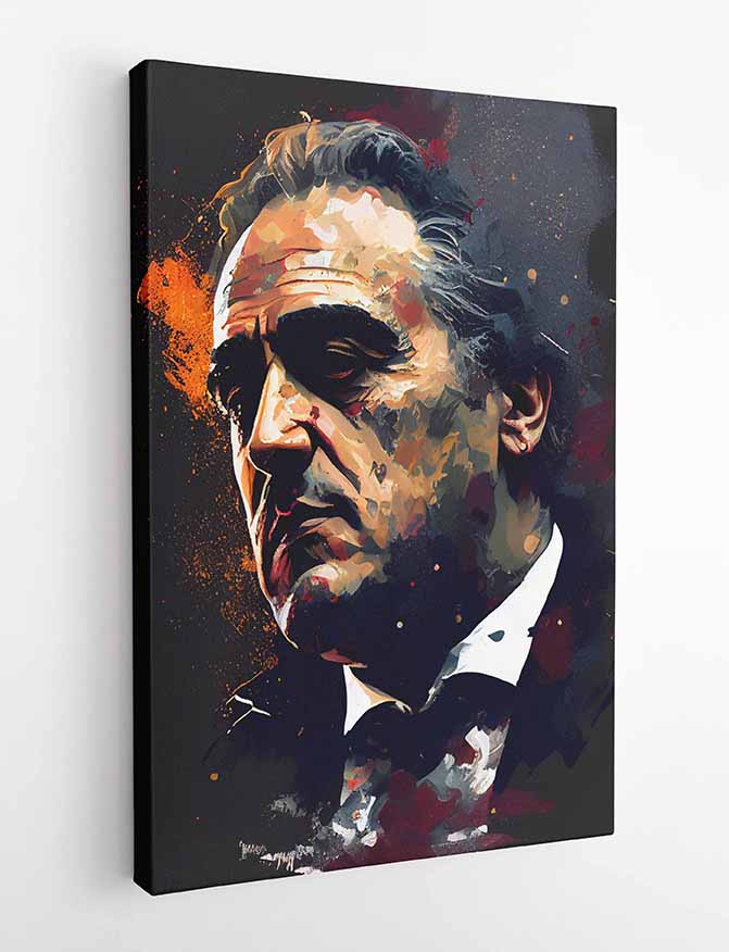 P32 God Father Canvas Art Prints, T-Shirts, Posters, and Mugs, Cushion Cover Expressive Collection