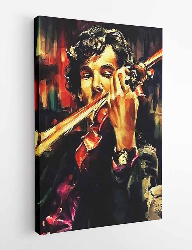 P104  Sherlock Holmes Canvas Art Prints, T-Shirts, Posters, and Mugs, Cushion Cover Expressive Collection