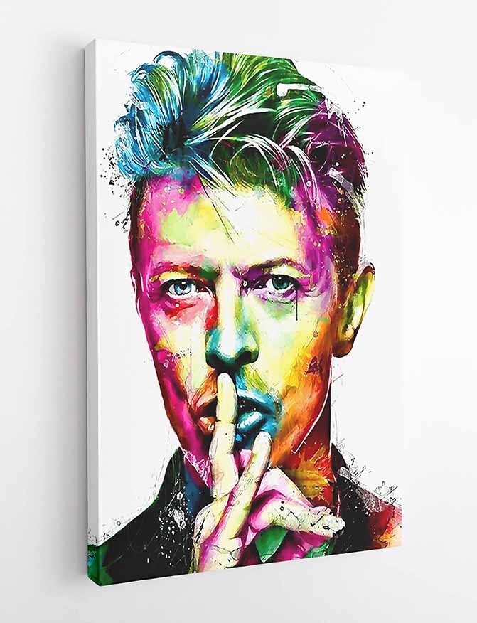 P48 David Bowie Canvas Art Prints, T-Shirts, Posters, and Mugs, Cushion Cover Expressive Collection