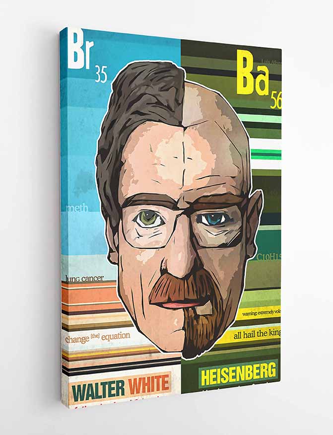 P54 Breaking Bad Canvas Art Prints, T-Shirts, Posters, and Mugs, Cushion Cover Expressive Collection