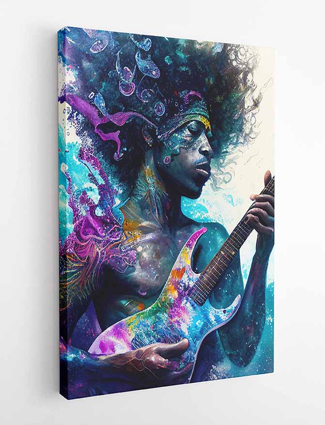 P65 Jimi Hendrix Canvas Art Prints, T-Shirts, Posters, and Mugs, Cushion Cover Expressive Collection