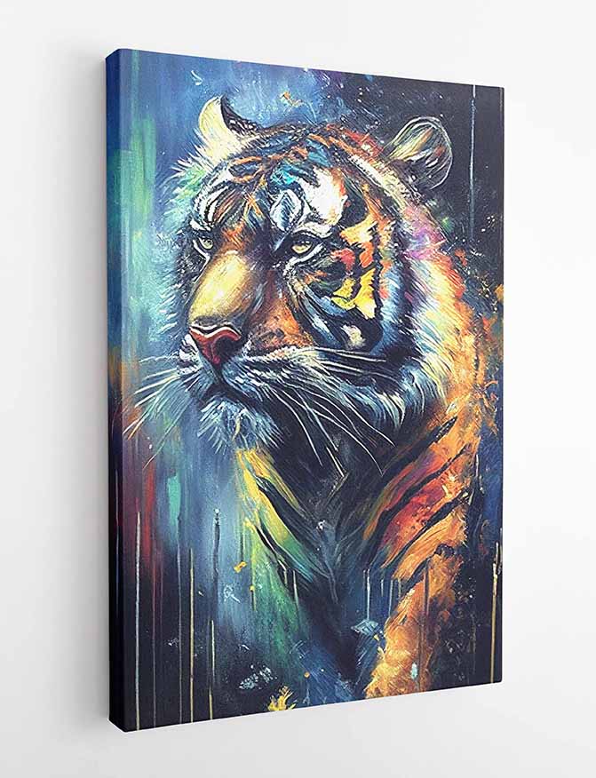 T192  Tiger Canvas Art Prints, T-Shirts, Posters, and Mugs, Cushion Cover Expressive Collection