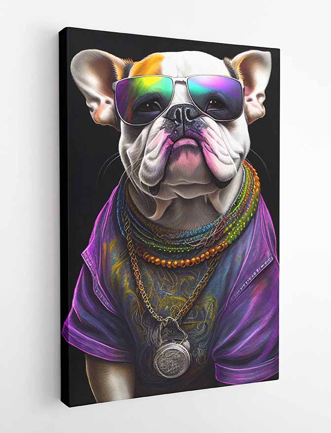 T205 Bulldog Canvas Art Prints, T-Shirts, Posters, and Mugs, Cushion Cover Expressive Collection