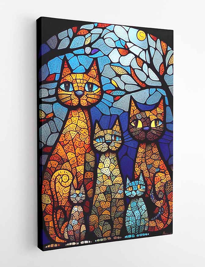 T214 Cat Canvas Art Prints, T-Shirts, Posters, and Mugs, Cushion Cover Expressive Collection