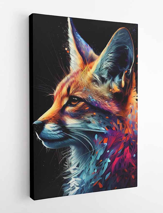 T252 Fox Canvas Art Prints, T-Shirts, Posters, and Mugs, Cushion Cover Expressive Collection