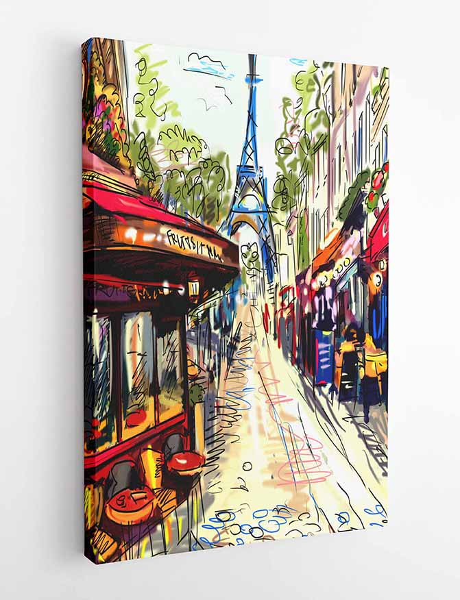 T10 Paris Canvas Art Prints, T-Shirts, Posters, and Mugs, Cushion Cover Expressive Collection