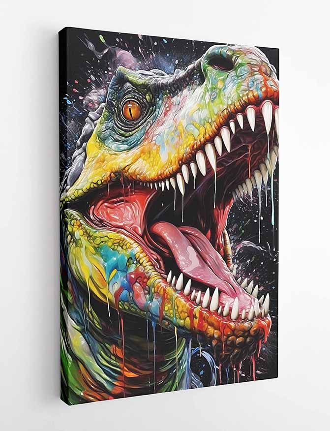 T292 Trex Canvas Art Prints, T-Shirts, Posters, and Mugs, Cushion Cover Expressive Collection