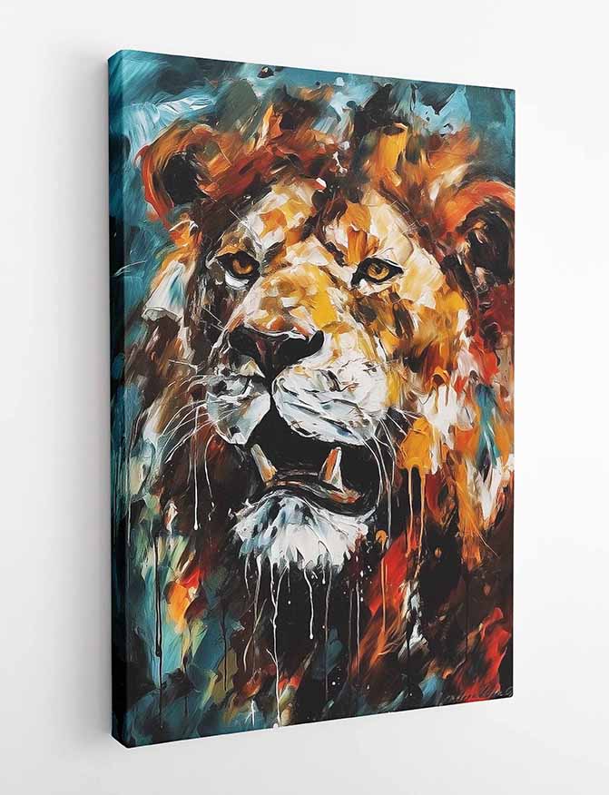 T301 Lion Canvas Art Prints, T-Shirts, Posters, and Mugs, Cushion Cover Expressive Collection