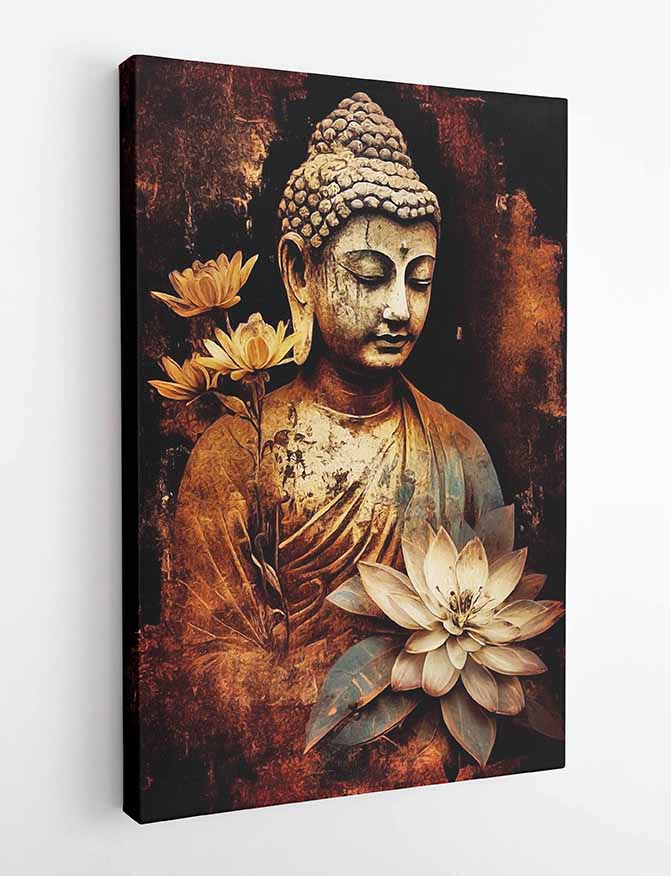 T35 Buddha Canvas Art Prints, T-Shirts, Posters, and Mugs, Cushion Cover Expressive Collection