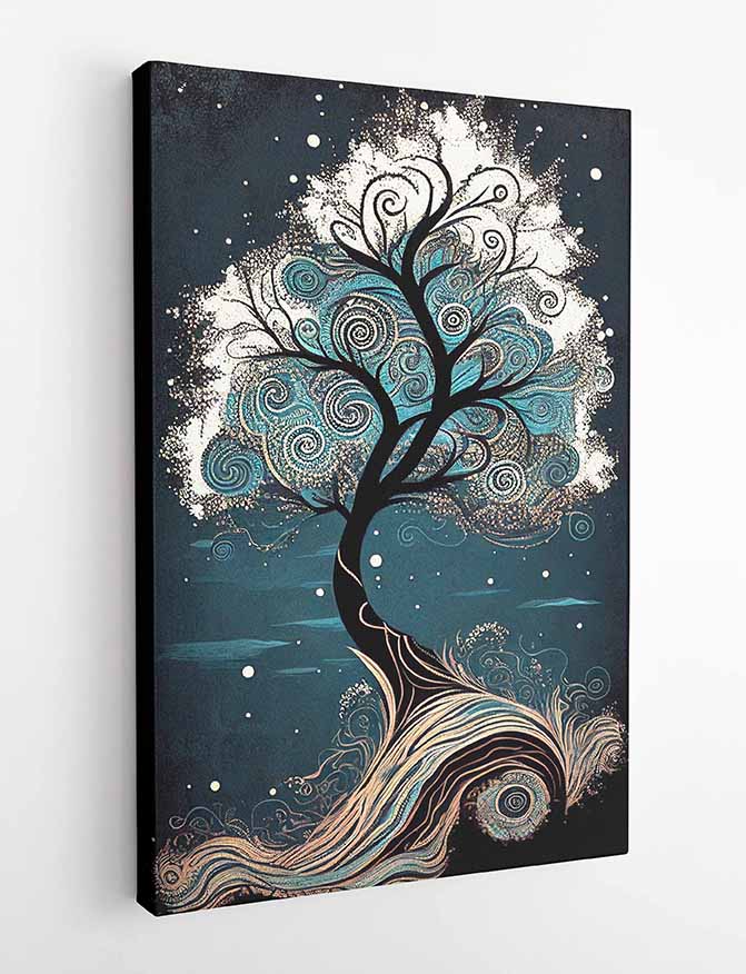 T109 Tree Canvas Art Prints, T-Shirts, Posters, and Mugs, Cushion Cover Expressive Collection