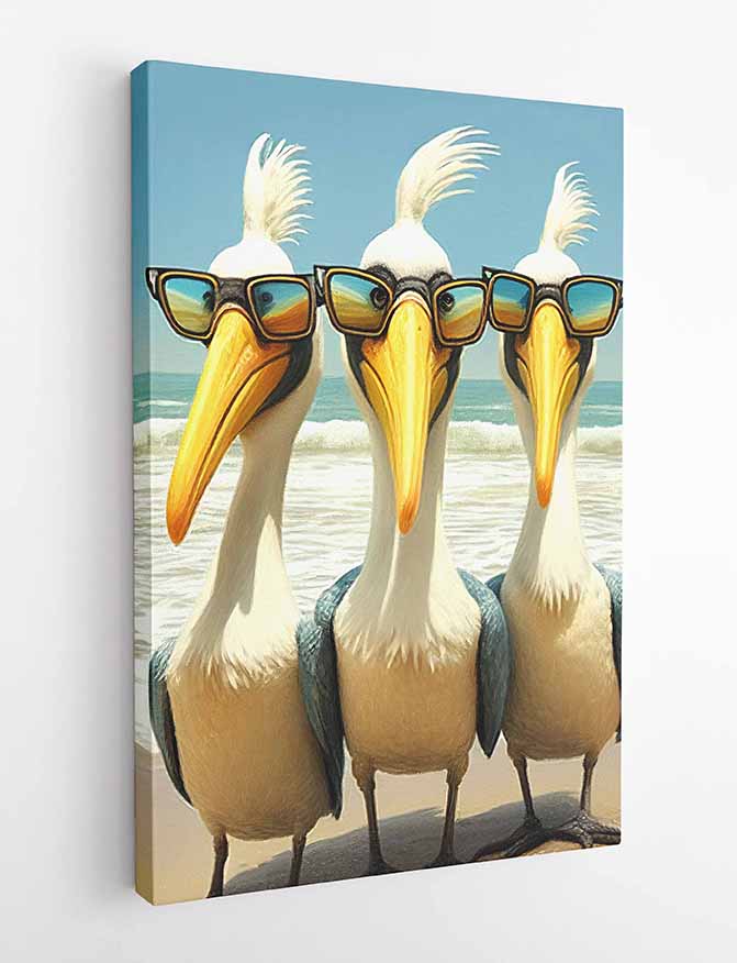 T48 Pelican Canvas Art Prints, T-Shirts, Posters, and Mugs, Cushion Cover Expressive Collection