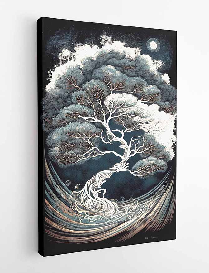 T111 Tree Canvas Art Prints, T-Shirts, Posters, and Mugs, Cushion Cover Expressive Collection