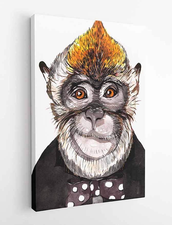 T13 Monkey Canvas Art Prints, T-Shirts, Posters, and Mugs, Cushion Cover Expressive Collection