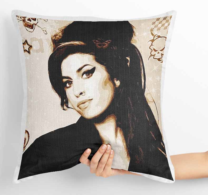 P111 Amy Winehouse Canvas Art Prints, T-Shirts, Posters, and Mugs, Cushion Cover Expressive Collection