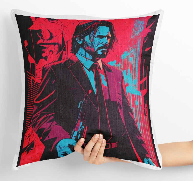 P151 John Wick Canvas, Poster, Mugs, Cushion Covers, and T-Shirts