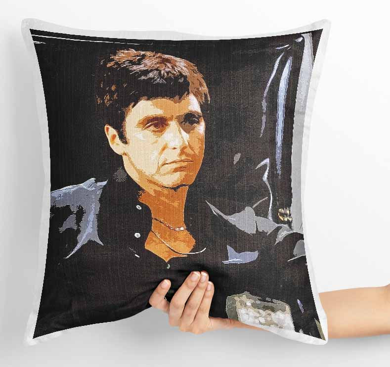 P117 Scarface Canvas Art Prints, T-Shirts, Posters, and Mugs, Cushion Cover Expressive Collection