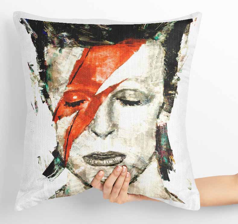 P120 David Bowie Canvas Art Prints, T-Shirts, Posters, and Mugs, Cushion Cover Expressive Collection