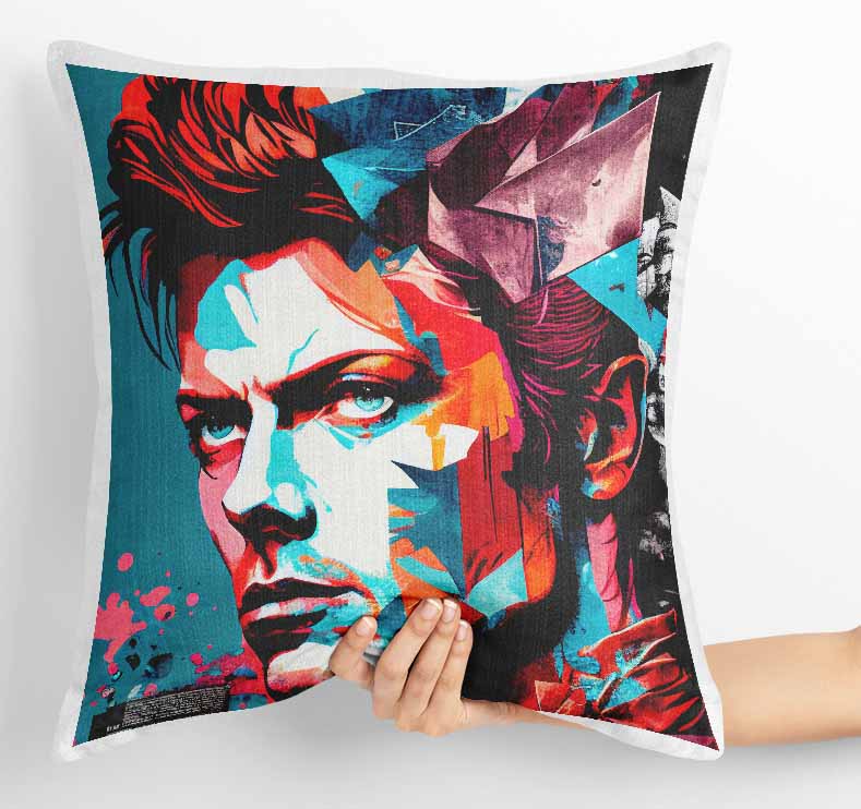 P13 David Bowie Canvas Art Prints, T-Shirts, Posters, and Mugs, Cushion Cover Expressive Collection