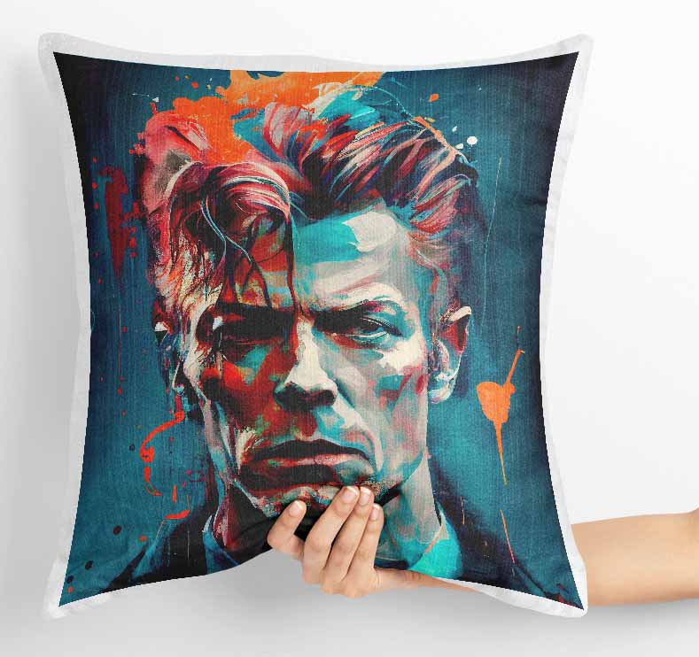 P14 David Bowie Canvas Art Prints, T-Shirts, Posters, and Mugs, Cushion Cover Expressive Collection