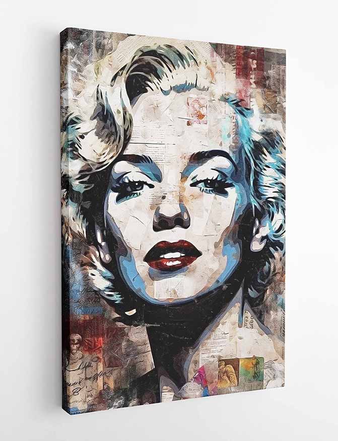 P186 Marilyn Monroe Canvas Art Prints, T-Shirts, Posters, and Mugs, Cushion Cover Expressive Collection