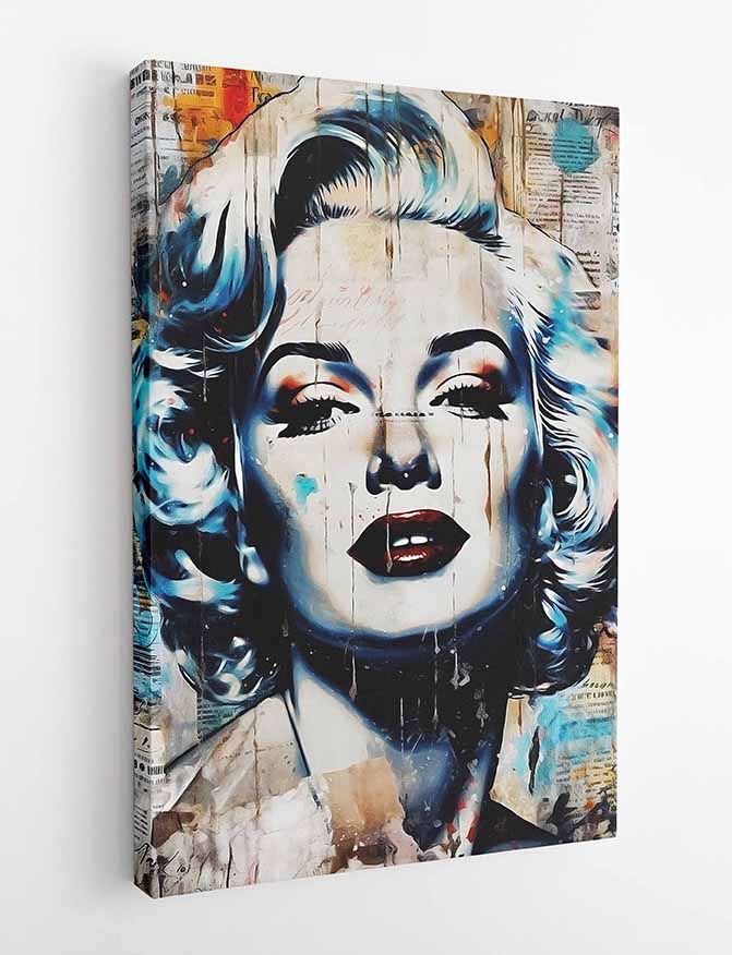 P189 Marilyn Monroe Canvas Art Prints, T-Shirts, Posters, and Mugs, Cushion Cover Expressive Collection