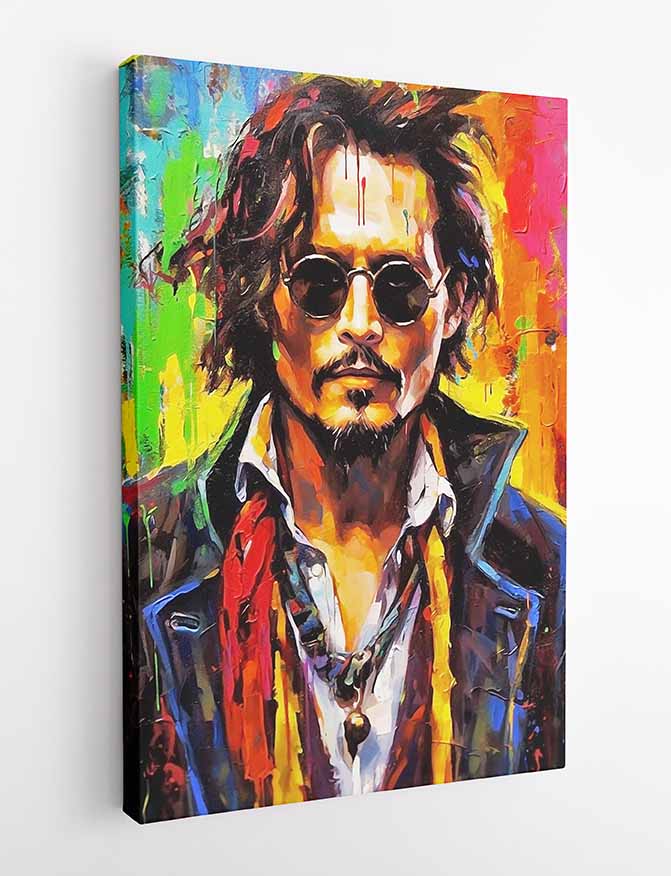 P202 Johnny Depp Art Prints, T-Shirts, Posters, and Mugs, Cushion Cover Expressive Collection