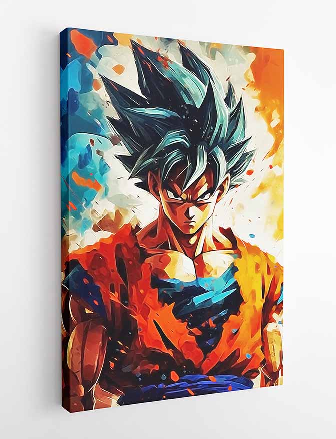 P211 Dragon Ball Goku Canvas Art Prints, T-Shirts, Posters, and Mugs, Cushion Cover Expressive Collection