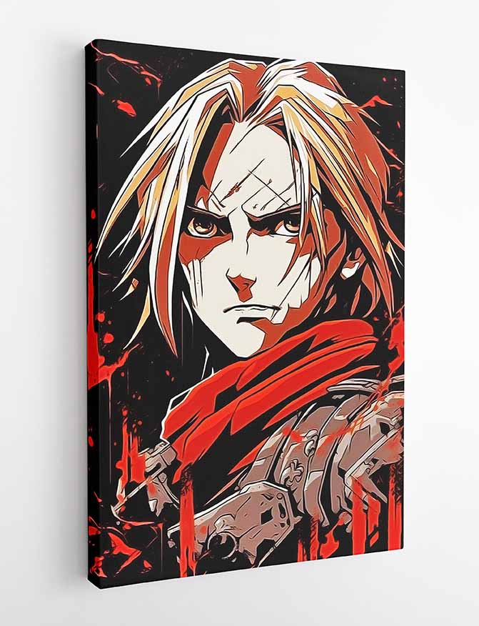 P214 Edward Elric Canvas Art Prints, T-Shirts, Posters, and Mugs, Cushion Cover Expressive Collection