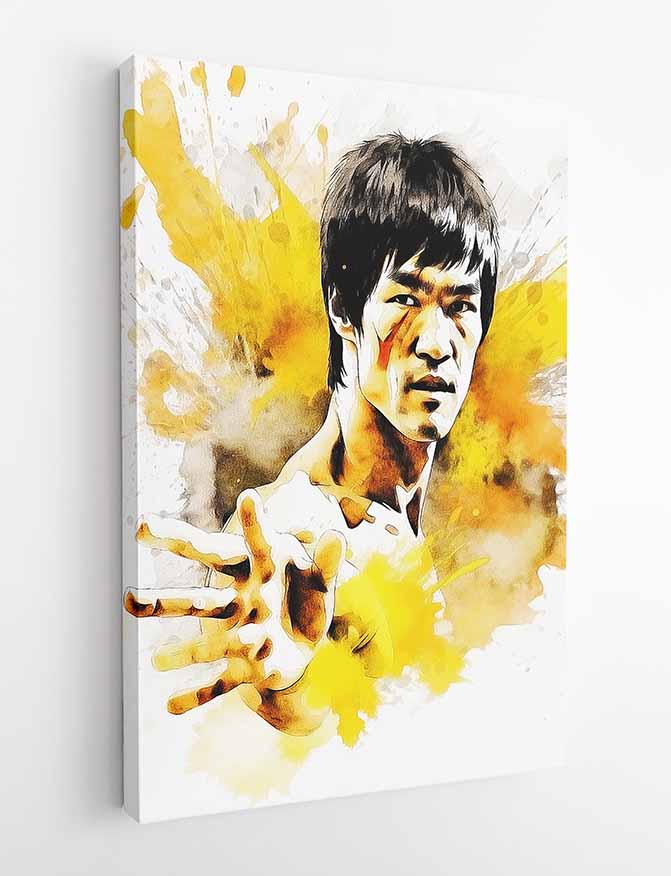 P233 Bruce Lee Canvas Art Prints, T-Shirts, Posters, and Mugs, Cushion Cover Expressive Collection