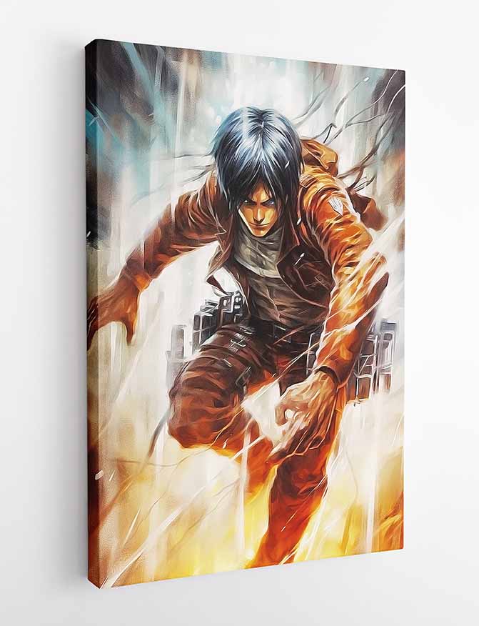 P234 Eren Yeager Canvas Art Prints, T-Shirts, Posters, and Mugs, Cushion Cover Expressive Collection