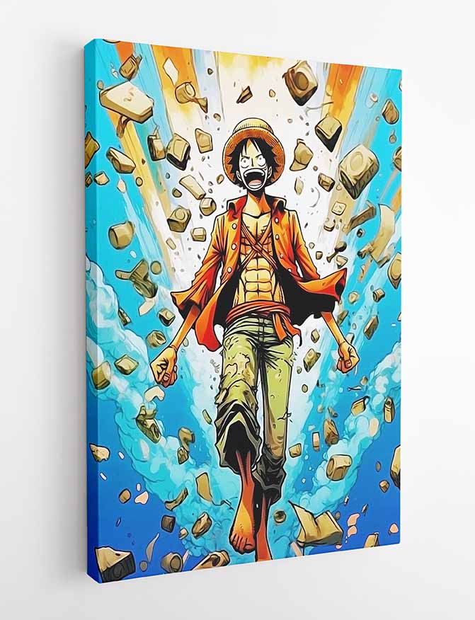 P207 Monkey D. Luffy Canvas Art Prints, T-Shirts, Posters, and Mugs, Cushion Cover Expressive Collection